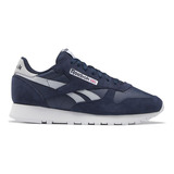 Reebok Zapatillas Hombre - Classic Leather Nvy-rey-wht