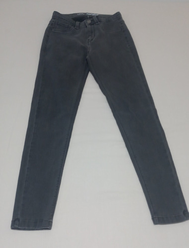 Jeans Elastizado Tiro Medio Gris Talle 36 Sybilla