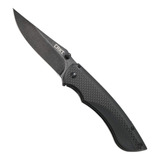 Cuchillo Navaja Plegable Crkt Burnout Edc Punta Caida Negro