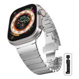 Correa De Acero Simple Para Apple Watch Serie Ultra Se De 38