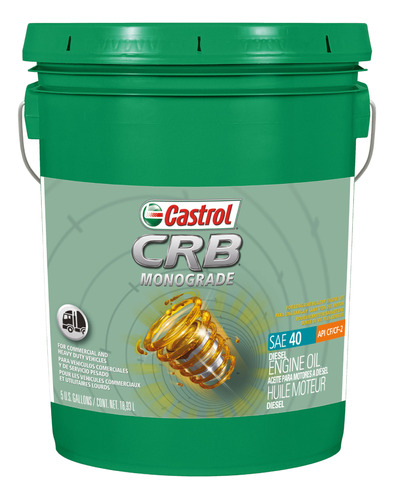 Cubeta 19l Castrol Crb Monogrado Sae 40 Diesel