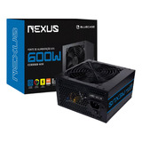 Fonte Bluecase Gamer Atx 600w Real Nexus 80 Plus Bronze