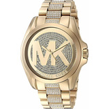Reloj Michael Kors Bradshaw Mk6487 Dorado De Mujer