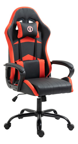 Silla Gamer Comoda Resistente Reclinable Ergonómica Lion Color Rojo