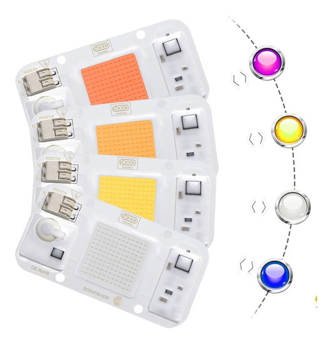 Yxo Led Cob Dob 50w 220v Vegetacion Floracion Colores Varios