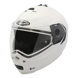 Casco Caberg Duke Rebatible Blanco Con Pinlock Bertone Motos