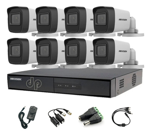 Kit Hikvision Dvr 16ch + 8 Cámaras Full Hd 1080 + Acc Psenda