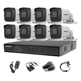 Kit Hikvision Dvr 16ch + 8 Cámaras Full Hd 1080 + Acc Psenda