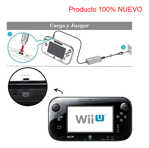 Adaptador Corriente Nintendo Wii U Gamepad Fuente Cargador