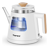 Topwit Hervidor De Te Electrico De 1.0l Con Infusor De Acero