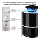 Lampara Mata Insectos Mosquitos Grande Luz Uv Led Usb