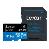 Cartao De Memoria Lexar Blue S 512gb Microsdxc Uhs-i + Adapt