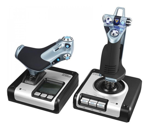 Saitek Logitech X52 Fligh Control System Hotas  Hace1click1