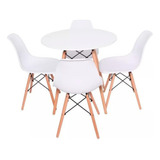 Conjunto Mesa E 4 Cadeiras Eiffel Jantar