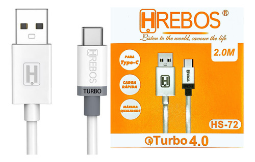 Cabo Carregador Turbo Para Samsung S10 Lite S10 /plus Hs-072