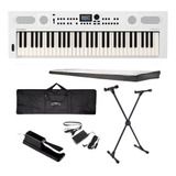 Teclado Roland 61 Teclas Go Keys 5 Branco Bluetooth + Kit