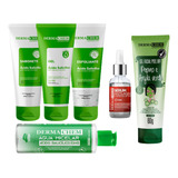 Kit Limpeza De Pele Skincare Tratamento Facial Com Serum