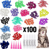 Tapas De Uñas De Gato Victhy 10 Colores 100pzs