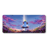 Mousepad Xxl 80x30cm Cod.206 Chica Anime Paisaje