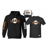 Kit Sudadera + Playera + Gorra Mod Mlb San Francisco Giants