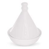 Saleiro Marroquino Ou Tagine De Porcelana (branco Liso)