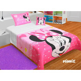 Cubrelecho Minnie Mouse Edredon Minnie Doble Cubrelecho Niña