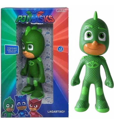 Boneco De Vinil Pj Masks Lagartixo  Grande 40 Cm - Candide