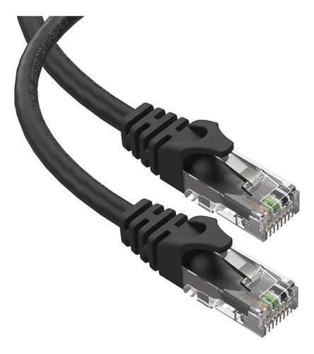Cable Ethernet Cat6, 50 Pies/rj45/negro