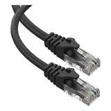 Cable Ethernet Cat6, 50 Pies/rj45/negro