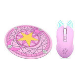 Combo Mouse Gamer Inalámbrico Serena + Mouse Pad Circular