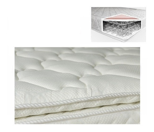 Colchon Ortopedico Resortado Unipillow Semidoble 1.2*1.90*25