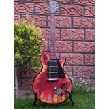 Guitarra Electrica EpiPhone Les Paul  Eternal Fire  Custom