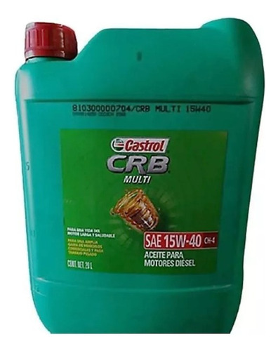 Aceite Castrol Crb Multi 15w40 Mineral 20 Litros - Formula1