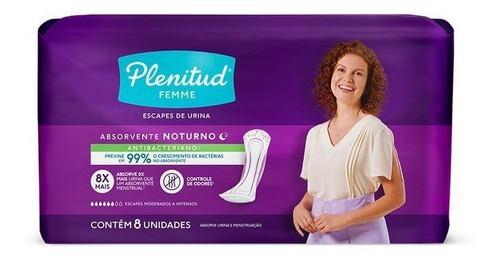 Kit 6 Abs Geriátrico Plenitud Femme Noturno C/ 8