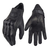 Guantes Moto Piel Retro Hombre Mujer Verano [u]