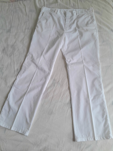 Pantalón Médico Blanco Grafa Tela Grafil -leer Medidas