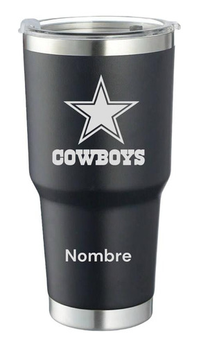 Termo Personalizado Cowboys Grabado Laser 30 Oz