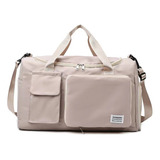 Bolsa De Viaje Deportiva Para Mujer Beige