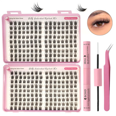 Kit De Pestañas Diy De 280 Piezas Con Banda Invisible | MercadoLibre