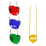 Columpio Para Niños Seguridad Completo Swing Juegos Bebé Color Rojo