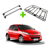 Barra Porta Equipaje Peugeot 206 207 4/5pta + Parrilla Dk