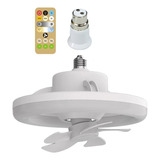 Ventilador De Techo Con Luz, Luz Led E27 Con Rotación De 360