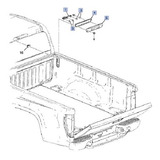 Luz Stop Central S10 Crew Cab Colorado 2012 - 2016