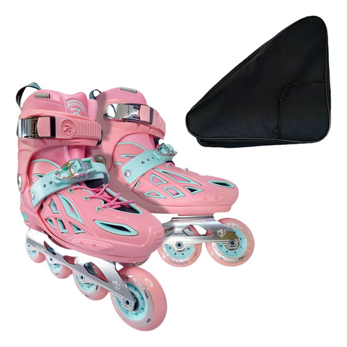 Patines Freeskate Ajustables Freno Kxr Urbano Y Mochila