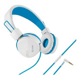 Audífonos Manos Libres Cable Tipo Cordón.aud-222 Blanco/azul
