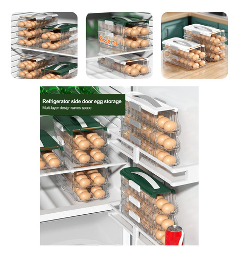 Soporte Para Huevos Con Puerta Lateral Para Refrigerador Con