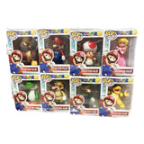 Set 8 Figuras De Personajes Súper Mario Bros Nuevo En Caja.