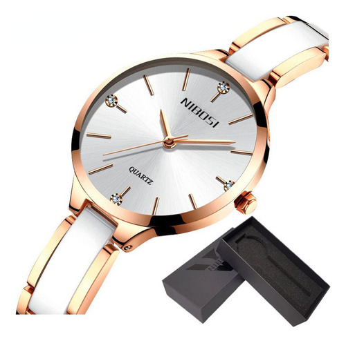 Nibosi 2330 Relógio De Quartzo De Luxo Elegante Para Mulhere