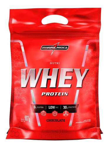 Suplemento Em Pó Integralmédica Nutri Whey Protein 907g