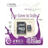 Tarjeta De Memoria Micro Sd Citric 32 Gb
